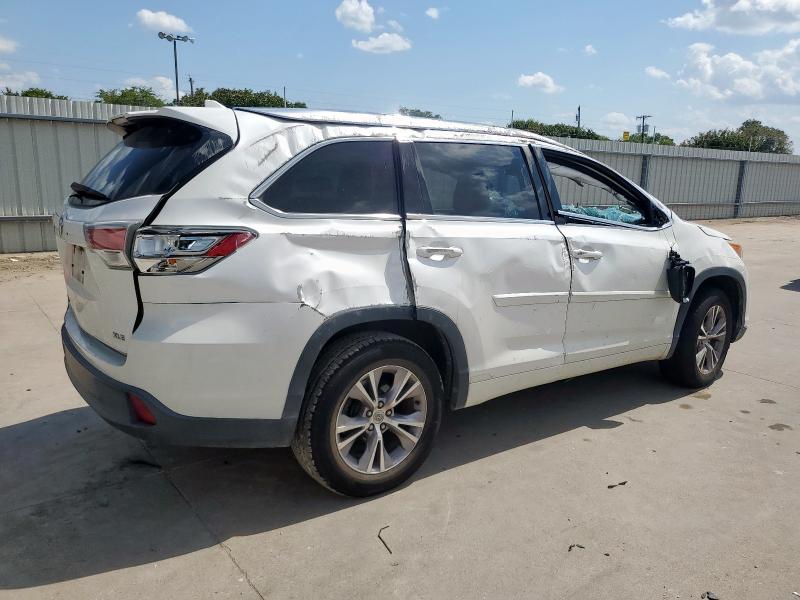 5TDKKRFH1FS075915 - 2015 TOYOTA HIGHLANDER XLE თეთრი ფოტო 3