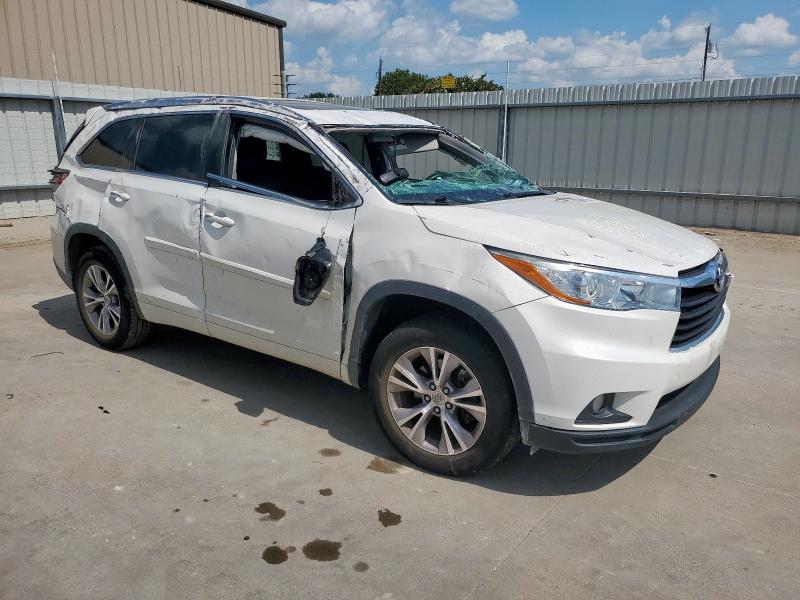 5TDKKRFH1FS075915 - 2015 TOYOTA HIGHLANDER XLE თეთრი ფოტო 4