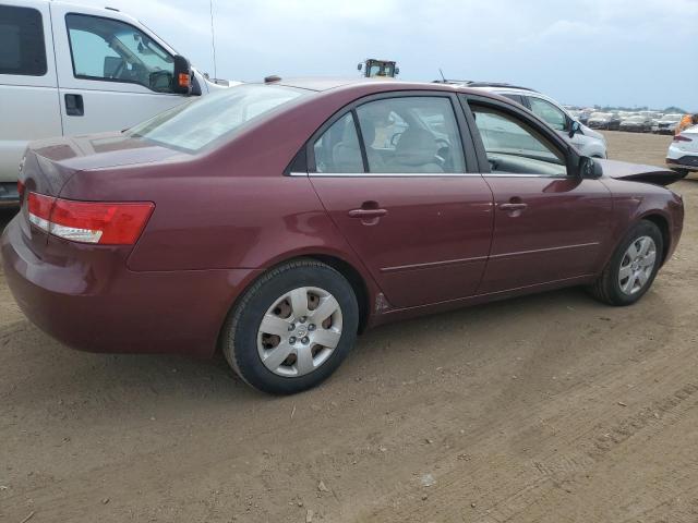 5NPET46C78H303619 - 2008 HYUNDAI SONATA GLS MAROON photo 3