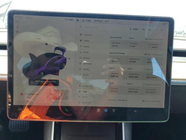 5YJ3E1EA8JF046801 - 2018 TESLA MODEL 3 Schwarz Foto 9