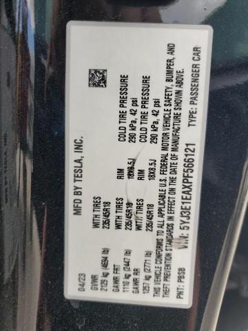 5YJ3E1EAXPF566121 - 2023 TESLA MODEL 3 بني صورة 13