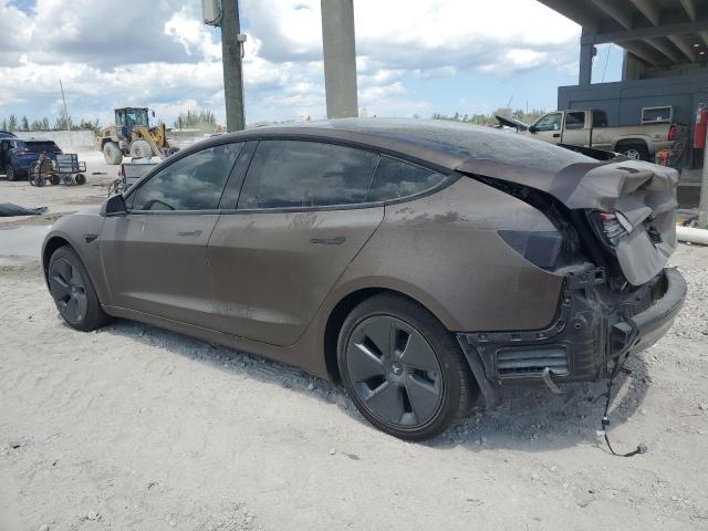 5YJ3E1EAXPF566121 - 2023 TESLA MODEL 3 بني صورة 2