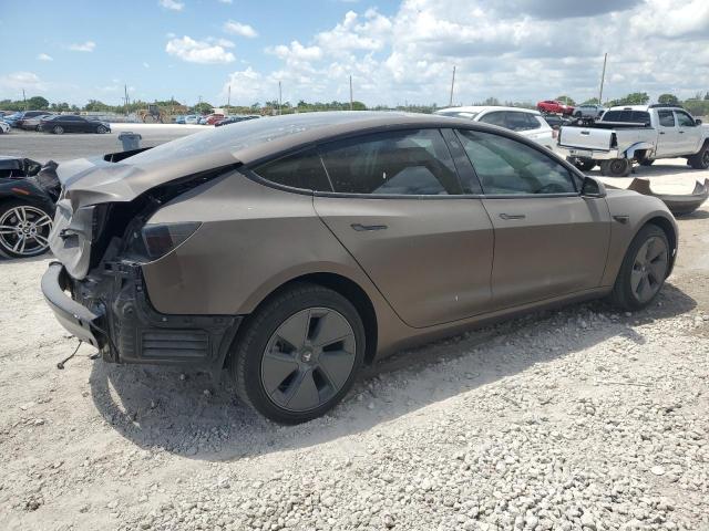 5YJ3E1EAXPF566121 - 2023 TESLA MODEL 3 بني صورة 3
