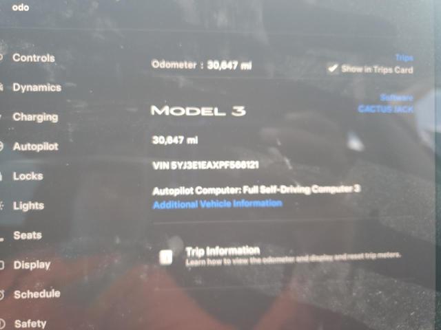 5YJ3E1EAXPF566121 - 2023 TESLA MODEL 3 بني صورة 9