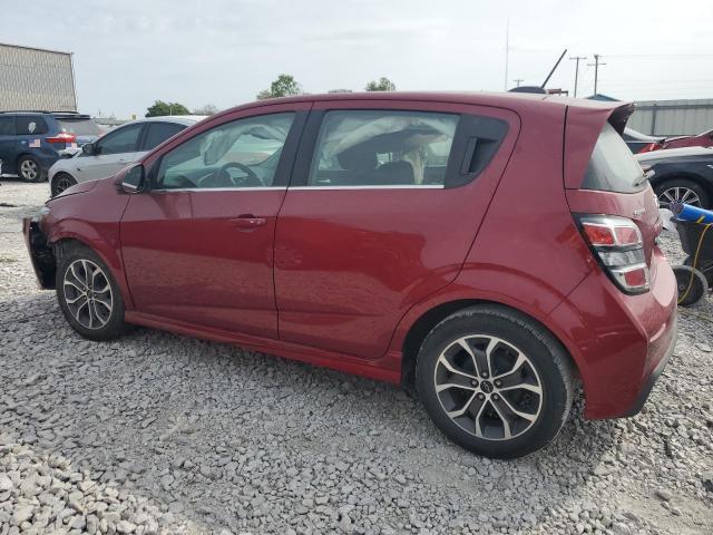 1G1JD6SB2L4110791 - 2020 CHEVROLET SONIC LT MAROON photo 2