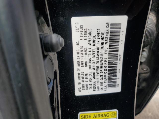 19UUA8F22DA014540 - 2013 ACURA TL 黑色 照片 12