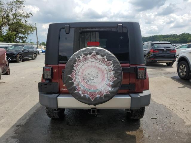 1J4HA5H14AL197047 - 2010 JEEP WRANGLER U SAHARA BURGUNDY photo 6