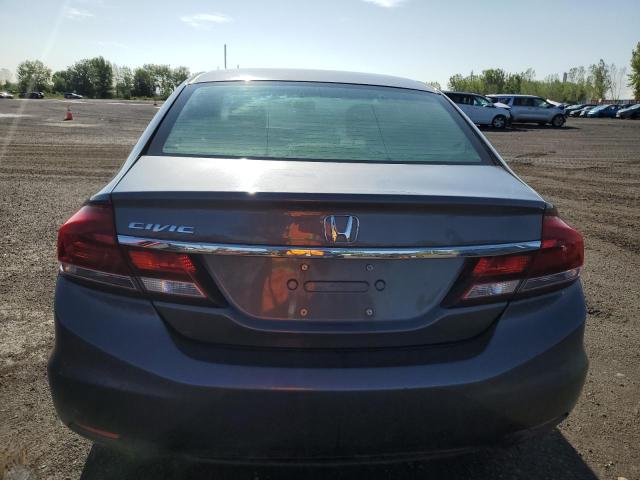 2HGFB2F43DH105662 - 2013 HONDA CIVIC LX GRAY photo 6