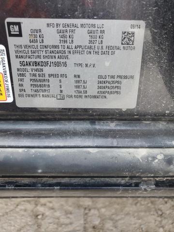 5GAKVBKD3FJ190516 - 2015 BUICK ENCLAVE CHARCOAL photo 13