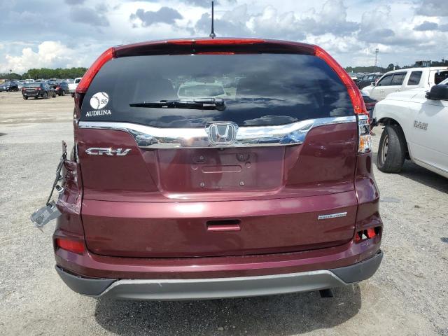 2HKRM3H45GH550229 - 2016 HONDA CR-V SE BURGUNDY photo 6