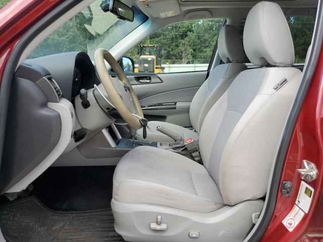 JF2SHADC0DH427652 - 2013 SUBARU FORESTER 2.5X PREMIUM BURGUNDY photo 7