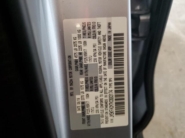 JM3KFACM7K0683174 - 2019 MAZDA CX-5 TOURING SILVER photo 13