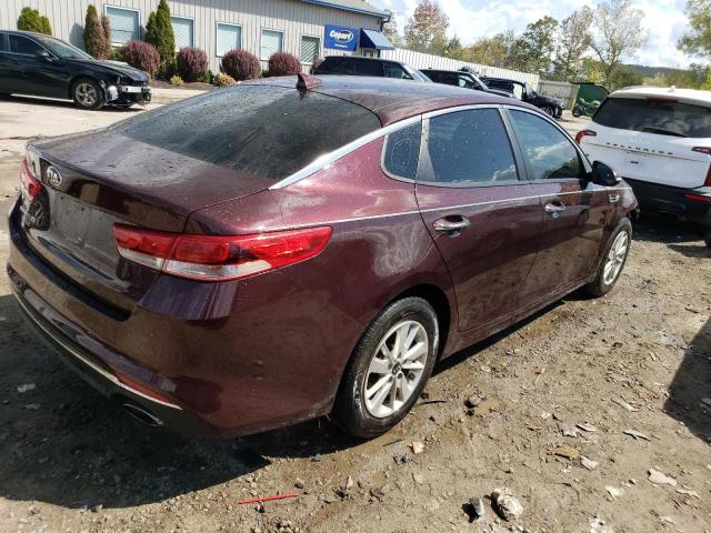 5XXGT4L33GG109337 - 2016 KIA OPTIMA LX BURGUNDY photo 3