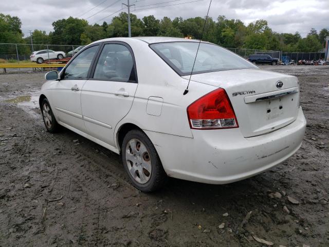 KNAFE222495655152 - 2009 KIA SPECTRA EX WHITE photo 2