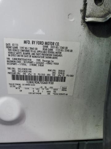 1LNHL9DK7EG601930 - 2014 LINCOLN MKS WHITE photo 12