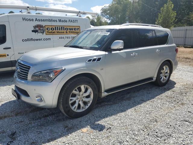 JN8AZ2NE6E9063461 - 2014 INFINITI QX80 SILVER photo 1