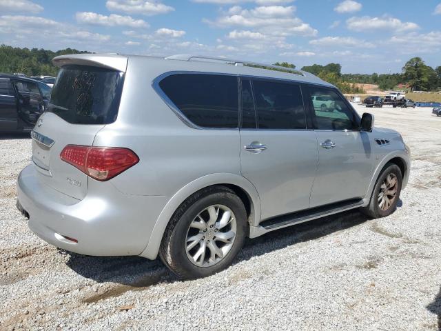 JN8AZ2NE6E9063461 - 2014 INFINITI QX80 SILVER photo 3