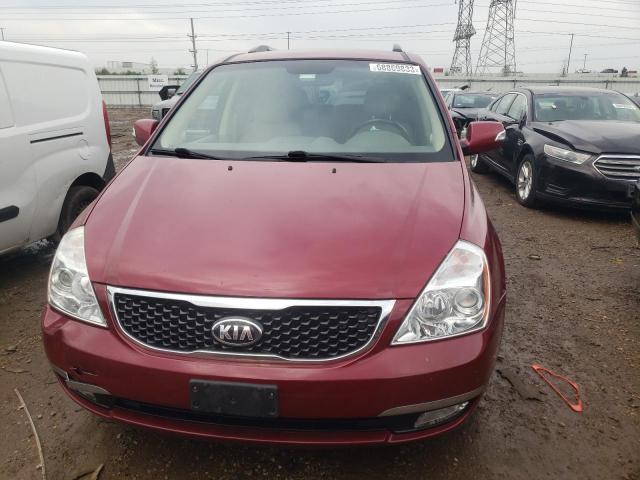 KNDMH4C73E6587342 - 2014 KIA SEDONA EX RED photo 5