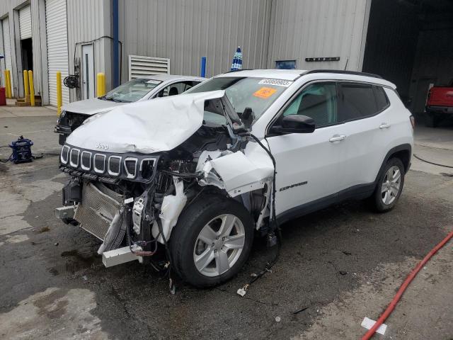 3C4NJCBB0NT139557 - 2022 JEEP COMPASS LATITUDE WHITE photo 1