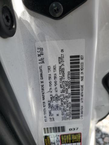 3TYRX5GN1NT062128 - 2022 TOYOTA TACOMA ACCESS CAB 白色 照片 12