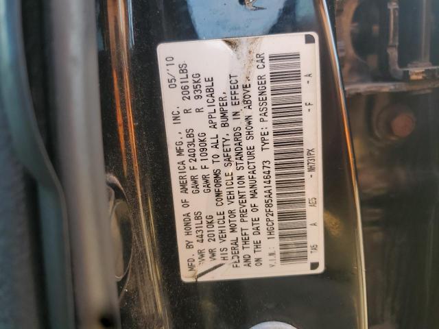 1HGCP2F85AA146473 - 2010 HONDA ACCORD EXL BLACK photo 13