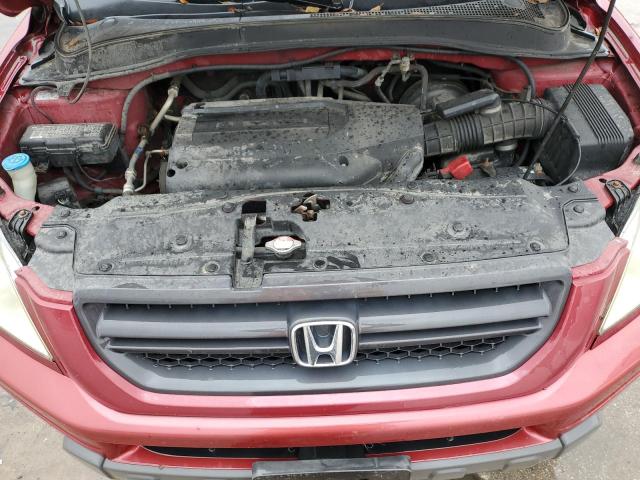 2HKYF18403H562289 - 2003 HONDA PILOT EX RED photo 11