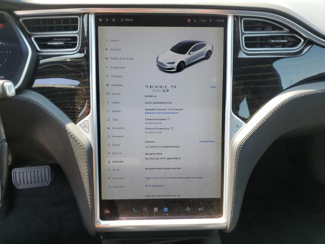 5YJSA1E25JF247135 - 2018 TESLA MODEL S أبيض صورة 9
