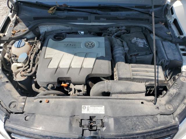3VWLL7AJXCM360394 - 2012 VOLKSWAGEN JETTA TDI თეთრი ფოტო 11