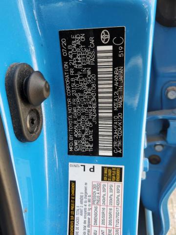 JTND4MBE3M3108120 - 2021 TOYOTA COROLLA SE 蓝色 照片 12