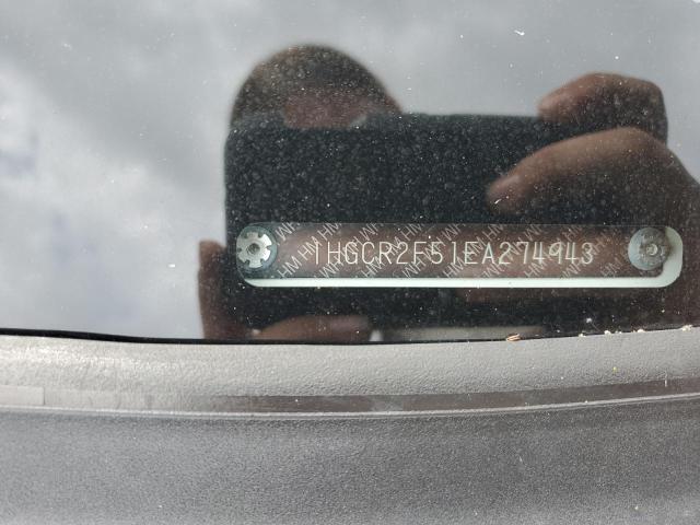 1HGCR2F51EA274943 - 2014 HONDA ACCORD SPORT 白色 照片 12