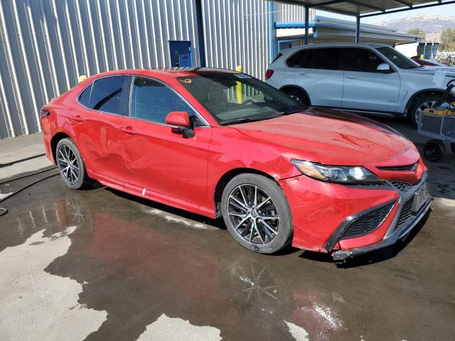 4T1G11AK2NU036513 - 2022 TOYOTA CAMRY SE 红色 照片 4