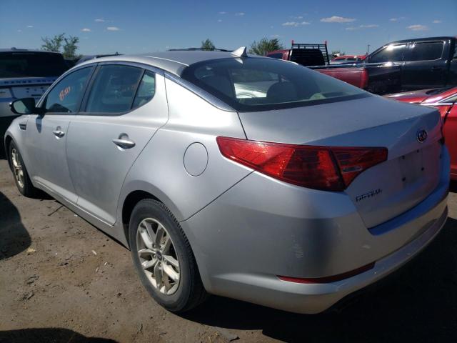 KNAGM4A70B5150862 - 2011 KIA OPTIMA LX SILVER photo 2