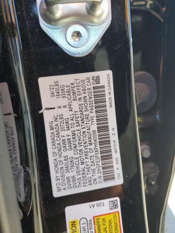 2HGFE2F5XPH540098 - 2023 HONDA CIVIC SPORT 黑色 照片 12