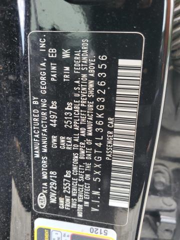 5XXGT4L36KG326356 - 2019 KIA OPTIMA LX Қара фото 13