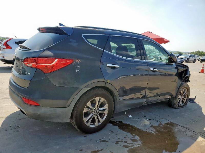 5XYZU3LB9DG100995 - 2013 HYUNDAI SANTA FE S BLUE photo 3