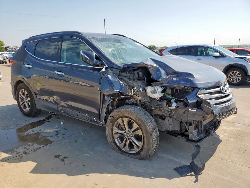 5XYZU3LB9DG100995 - 2013 HYUNDAI SANTA FE S BLUE photo 4