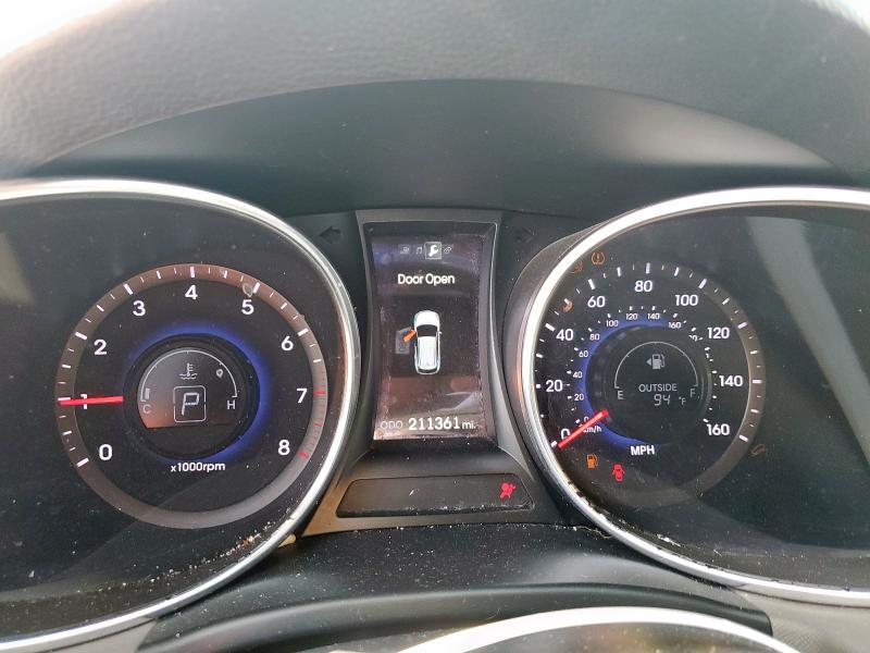 5XYZU3LB9DG100995 - 2013 HYUNDAI SANTA FE S BLUE photo 9