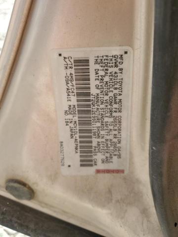 JT2GK12E9S0111987 - 1995 TOYOTA CAMRY LE TAN photo 12