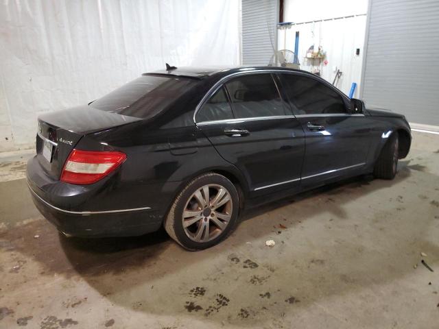 WDDGF81X19F216754 - 2009 MERCEDES-BENZ C 300 4MATIC BLACK photo 3