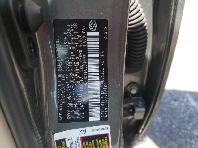 4T1BK3DB4BU374926 - 2011 TOYOTA AVALON BASE Yaşıl foto 13