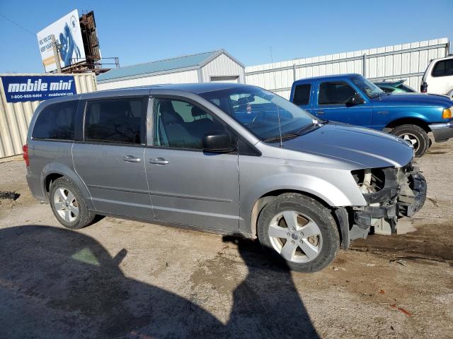 2C4RDGBG7DR822305 - 2013 DODGE GRAND CARA SE SILVER photo 4