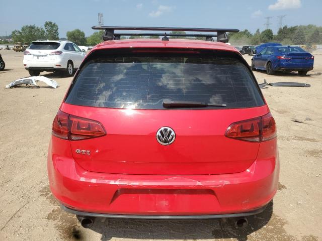 3VW4T7AU2FM032521 - 2015 VOLKSWAGEN GTI RED photo 6