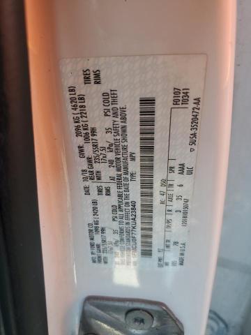 1FMCU0F77KUA23840 - 2019 FORD ESCAPE S أبيض صورة 13