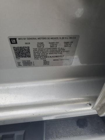 3GCPCREC4JG463317 - 2018 CHEVROLET SILVERADO C1500 LT Gümüş foto 12