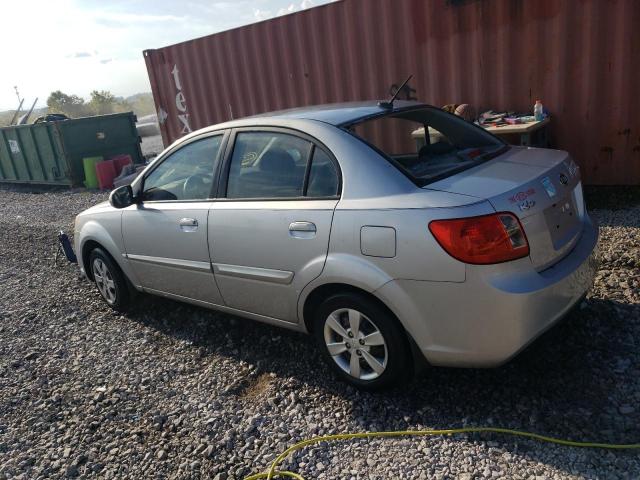 KNADH4A35B6959742 - 2011 KIA RIO BASE SILVER photo 2