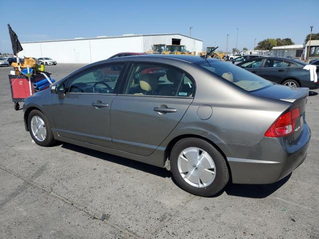 JHMFA36236S020580 - 2006 HONDA CIVIC HYBRID GRAY photo 2