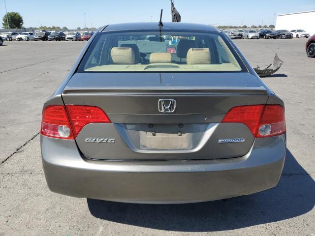 JHMFA36236S020580 - 2006 HONDA CIVIC HYBRID GRAY photo 6
