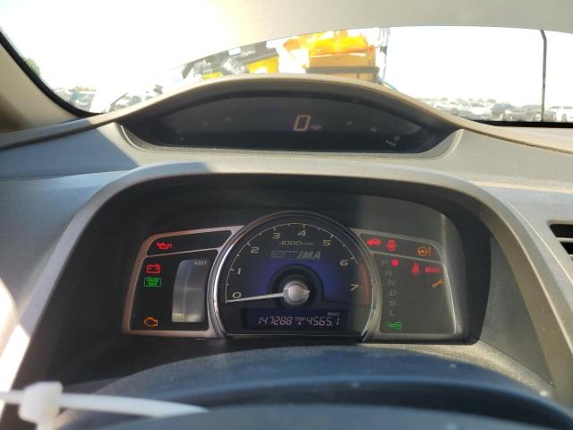 JHMFA36236S020580 - 2006 HONDA CIVIC HYBRID GRAY photo 9