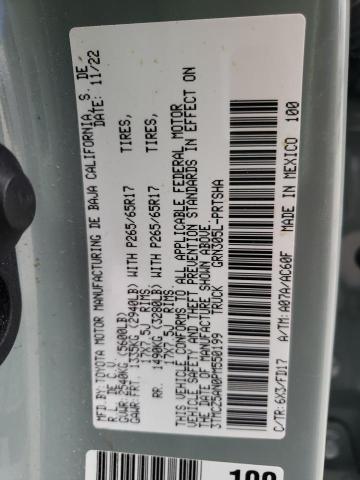 3TMCZ5AN0PM550199 - 2023 TOYOTA TACOMA DOUBLE CAB 绿色 照片 12