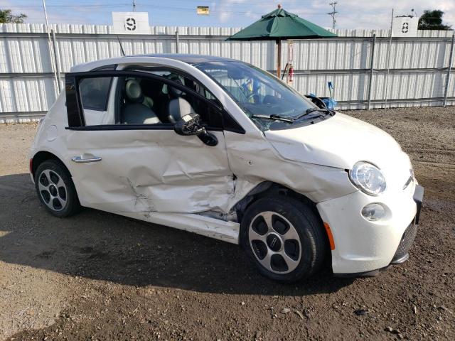 3C3CFFGE6FT609545 - 2015 FIAT 500 ELECTRIC WHITE photo 4